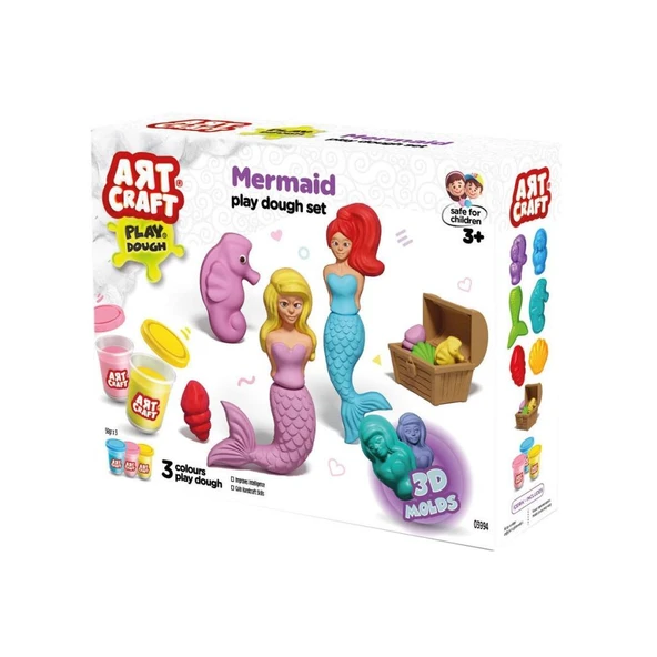 03994 Art Craft Deniz Kızı Hamur Set 168 Gr -Fentoys - 2