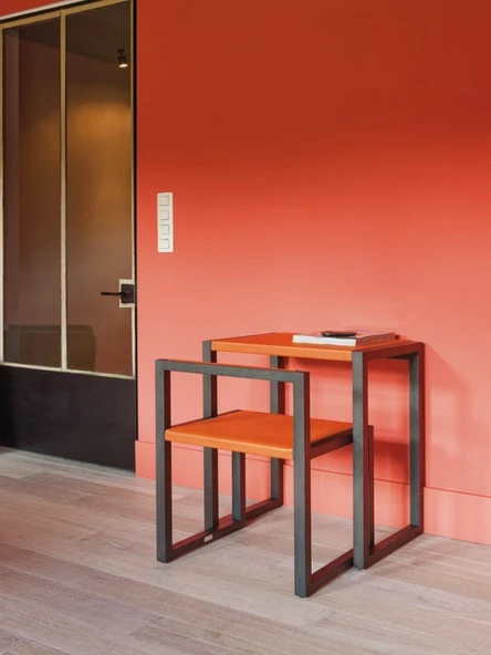 KUZELA Tek Kişilik Ders Çalışma Masası ve Taburesi. - 2