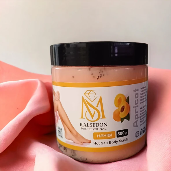 Ms Kalsedon Kayısı Aromalı Canlandırıcı & Yumuşatıcı El Ayak Ve Vücut Bakım Peelingi 800gr - Resim 2