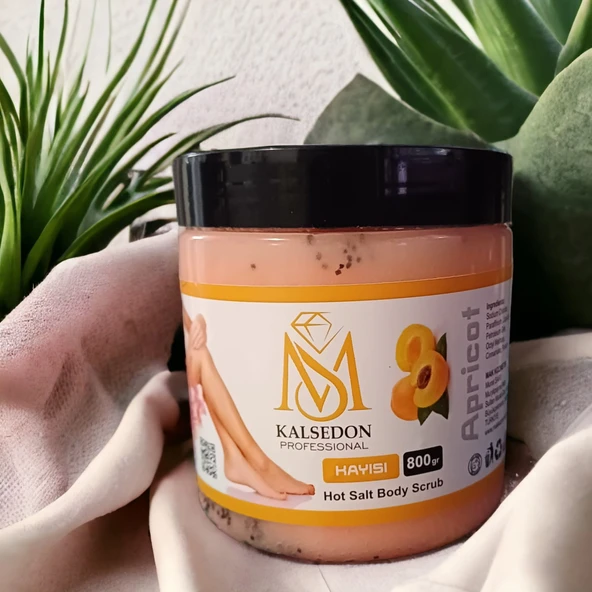 Ms Kalsedon Kayısı Aromalı Canlandırıcı & Yumuşatıcı El Ayak Ve Vücut Bakım Peelingi 800gr