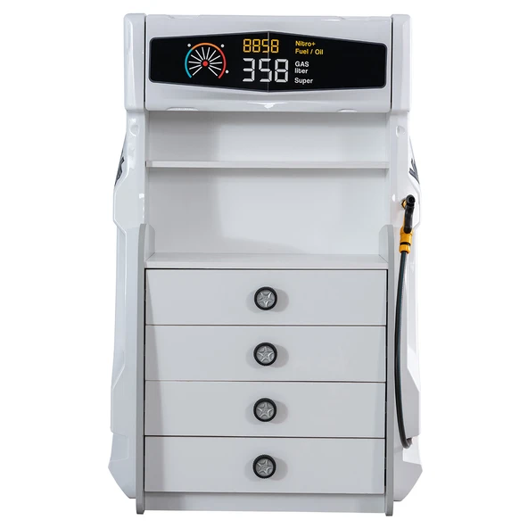 Çocuk Odası - Merso Arabalı Yatak - Sport 3 Kapılı Dolap, Şifonyer - Beyaz - 6