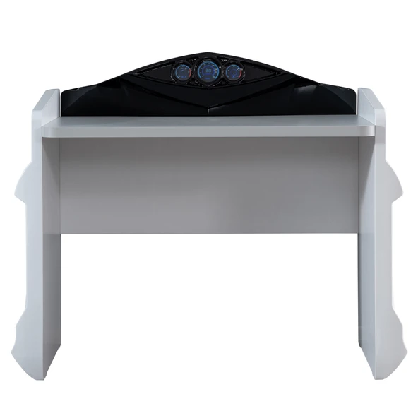 Çocuk Odası - Vento Arabalı Yatak - Sport 3 Kapılı Dolap, Masa, Şifonyer, Kitaplık - Beyaz - 6