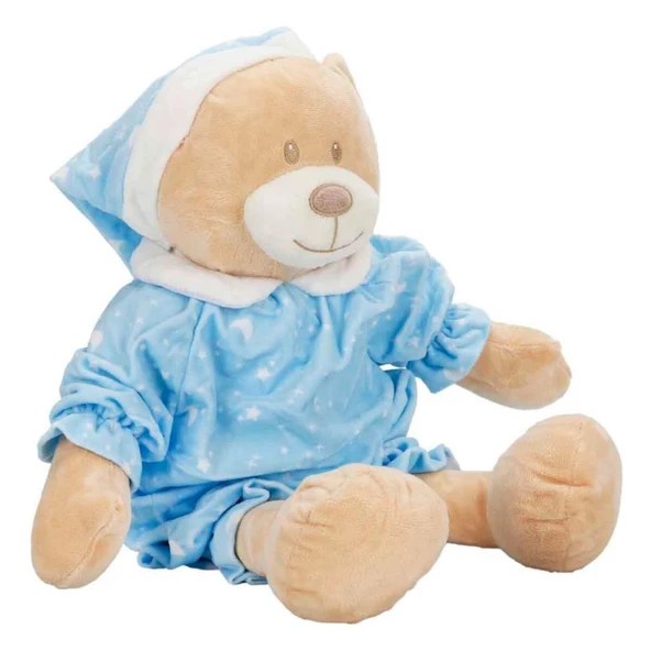 4761 Pijamalı Peluş Ayı 30 cm -Sunman - 3