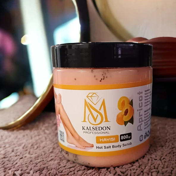 Ms Kalsedon Kayısı Aromalı Canlandırıcı & Yumuşatıcı El Ayak Ve Vücut Bakım Peelingi 800gr - Resim 5