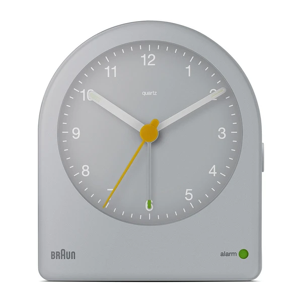 Braun BC22G Gri Klasik Analog Alarmlı Masa Saati