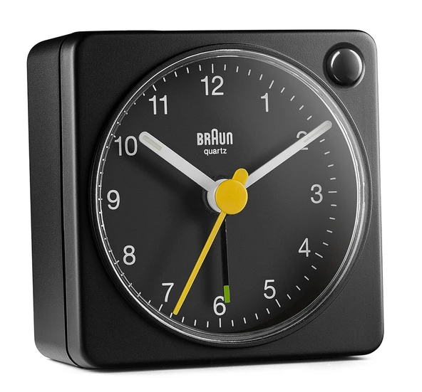 Braun BC02XB Siyah Klasik Seyahat Analog Alarmlı Masa Saati - Resim 2