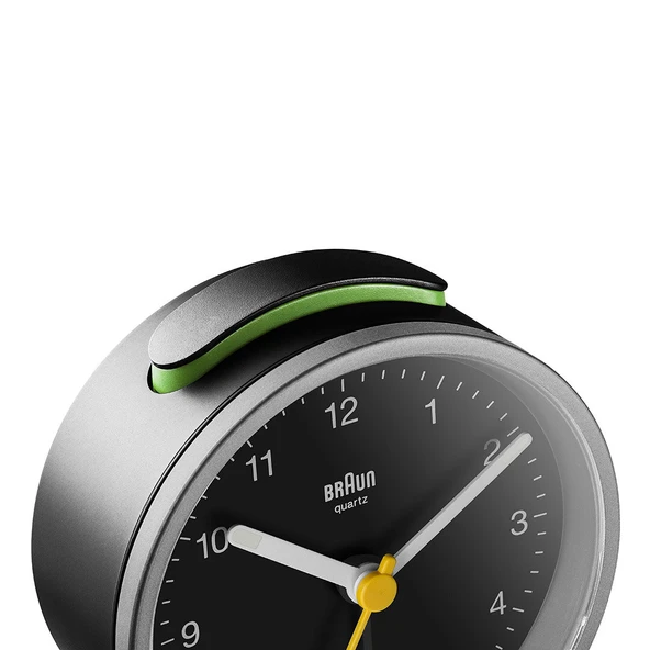 Braun BC12SB Gümüş-Siyah Klasik Analog Alarmlı Masa Saati - Resim 4