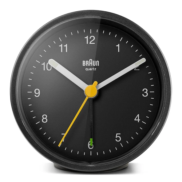 Braun BC12B Siyah Klasik Analog Alarmlı Masa Saati