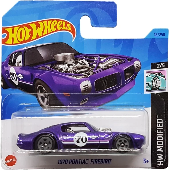 Hot Wheels - 1970 Pontiac Firebird - Hw Modified 2/5 - Hkk49 - Short Card - Good Year - Gm - Mattel ürün görseli 1