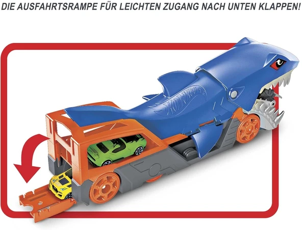 Hot Wheels Köpek Balığı Taşıyıcı, 4 Yaş Ve Üzeri, Gvg36 - Resim 5
