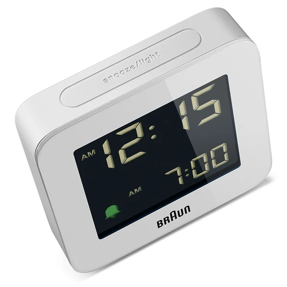 Braun BC09W Beyaz Dijital Alarmlı Masa Saati - Resim 4