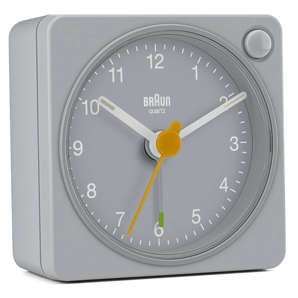 Braun BC02XG Gri Klasik Seyahat Analog Alarmlı Masa Saati - Resim 4
