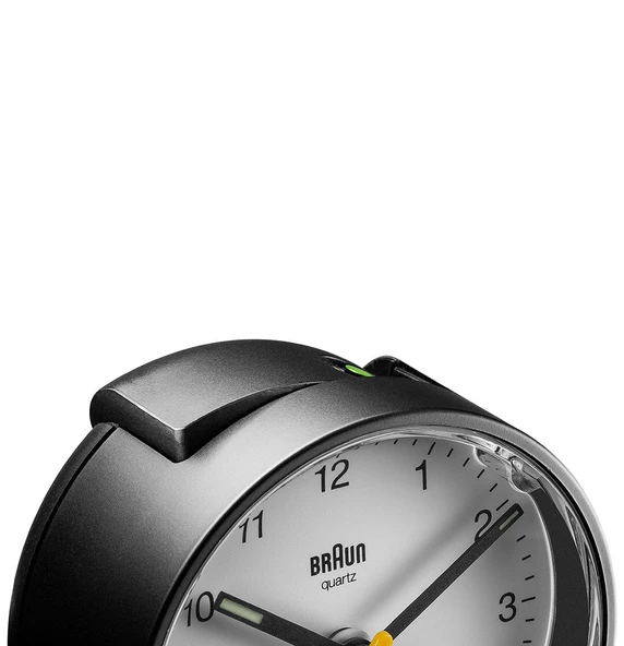 Braun BC01W Beyaz Klasik Analog Alarmlı Masa Saati - Resim 4