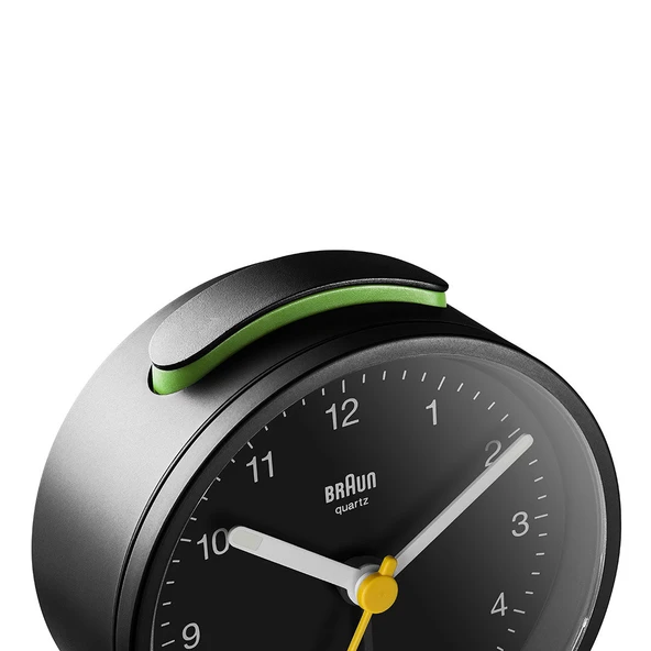 Braun BC12B Siyah Klasik Analog Alarmlı Masa Saati - Resim 4