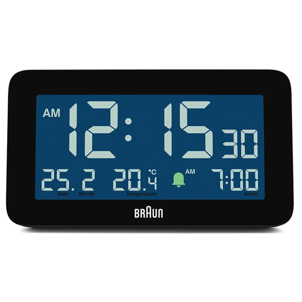 Braun BC10B Siyah Dijital Alarmlı Masa Saati