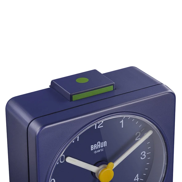 Braun BC02BL Mavi Klasik Seyahat Analog Alarmlı Masa Saati - Resim 4