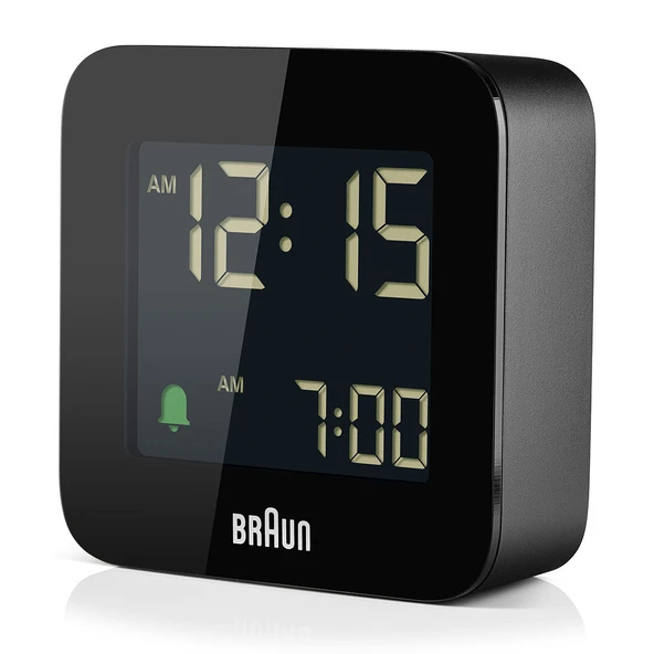 Braun BC08B Siyah Klasik Seyahat Dijital Alarmlı Masa Saati