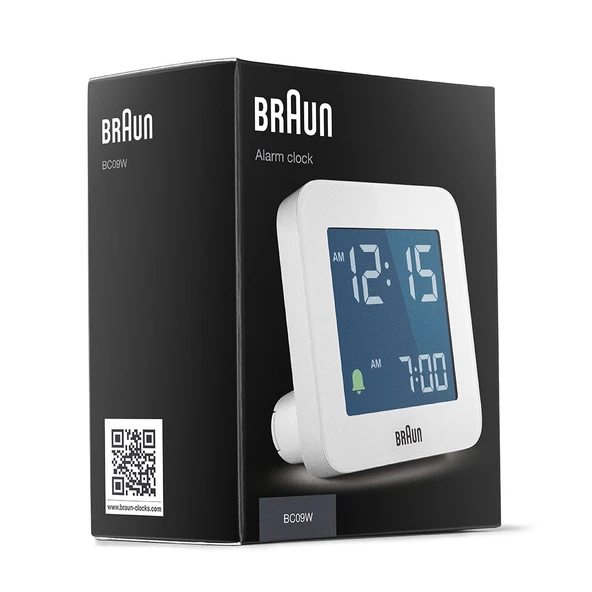 Braun BC09W Beyaz Dijital Alarmlı Masa Saati - Resim 6