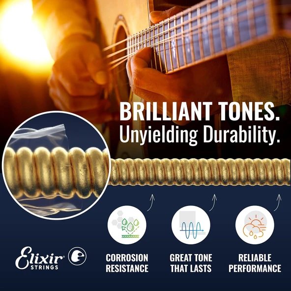 Elixir 012-053 Fosfor Bronz Akustik Gitar Teli (16052) - 3