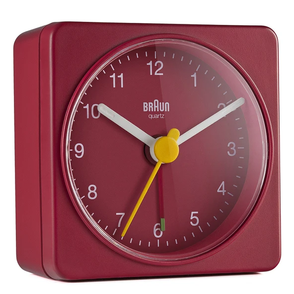 Braun BC02R Kırmızı Klasik Seyahat Analog Alarmlı Masa Saati - Resim 2