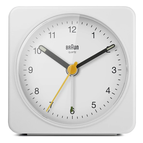Braun BC03W Beyaz Klasik Seyahat Analog Alarmlı Masa Saati