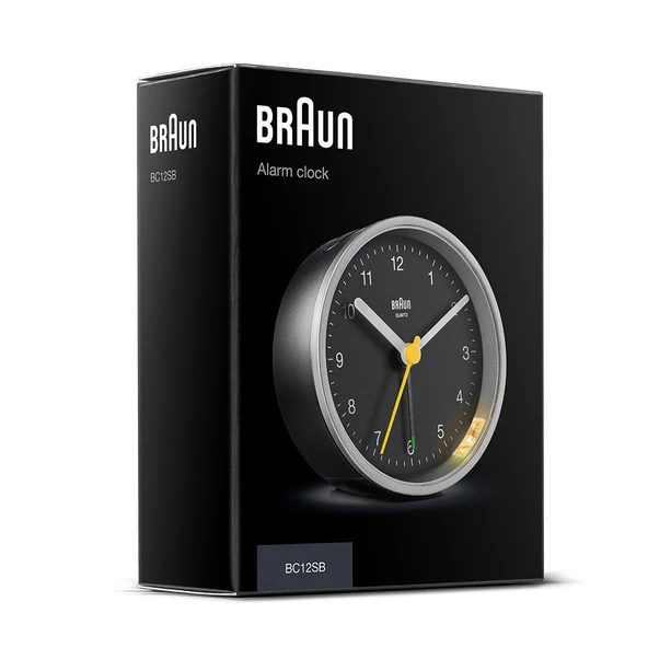 Braun BC12SB Gümüş-Siyah Klasik Analog Alarmlı Masa Saati - Resim 6
