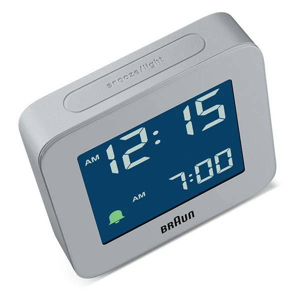 Braun BC09G Gri Dijital Alarmlı Masa Saati - Resim 6