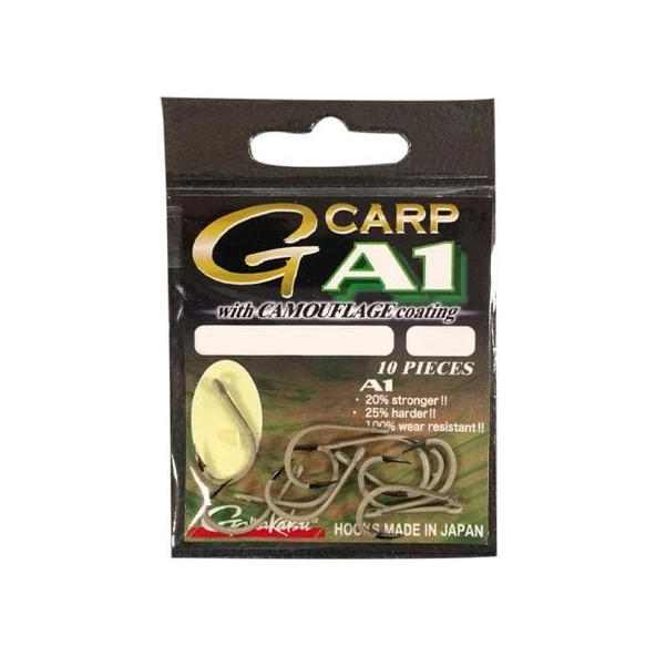 Gamakatsu A1G-Carp Camouflage Coating NO:4 Sazan İğnesi 10Adet