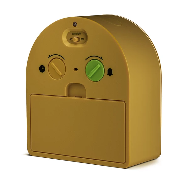 Braun BC22Y Sarı Klasik Analog Alarmlı Masa Saati - Resim 3