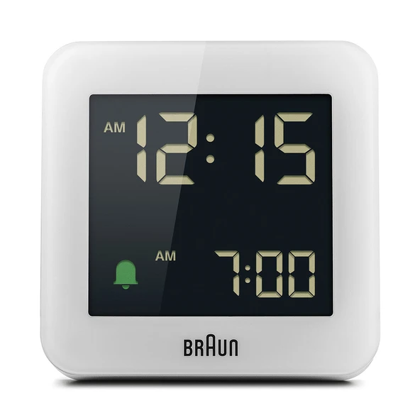 Braun BC09W Beyaz Dijital Alarmlı Masa Saati