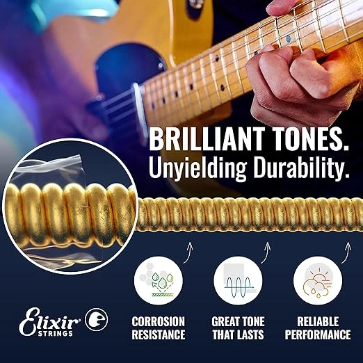 Elixir 12002 Nanoweb Super Light Elektro Gitar Teli (9-42) - 3