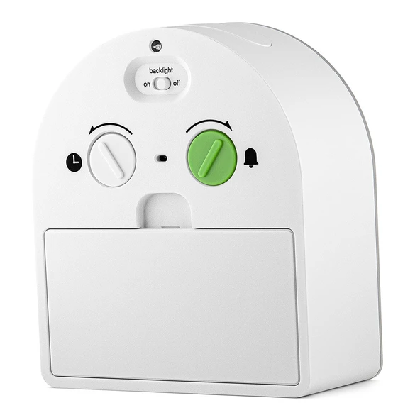 Braun BC22W Beyaz Klasik Analog Alarmlı Masa Saati - Resim 5