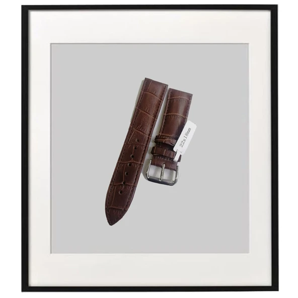 22x18MM KOYU KAHVE DERİ KORDON ürün görseli 1