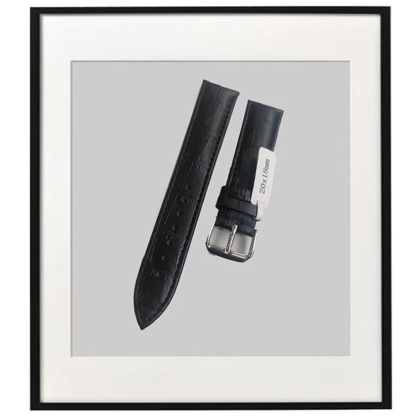 20x18MM SİYAH/SİYAH DERİ KORDON ürün görseli 1