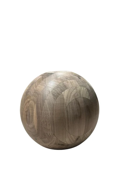 Ahşap Ceviz Sehpa Küresi Çap 25cm ürün görseli 1