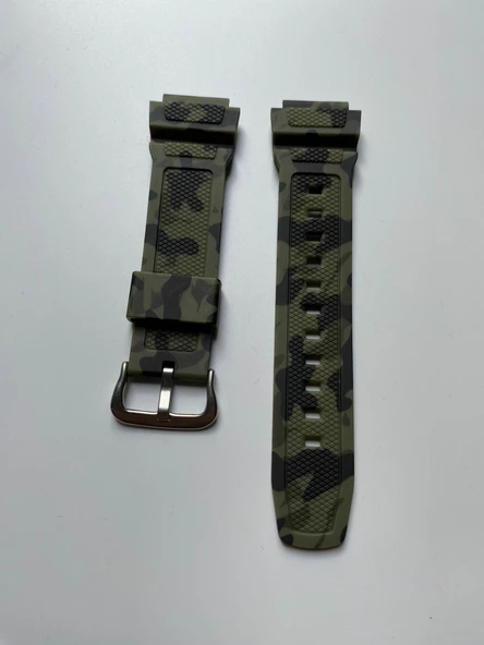 CK-2723GN CASIO AE-1400 UYUMLU YEŞİL KAMUFLAJ KORDON