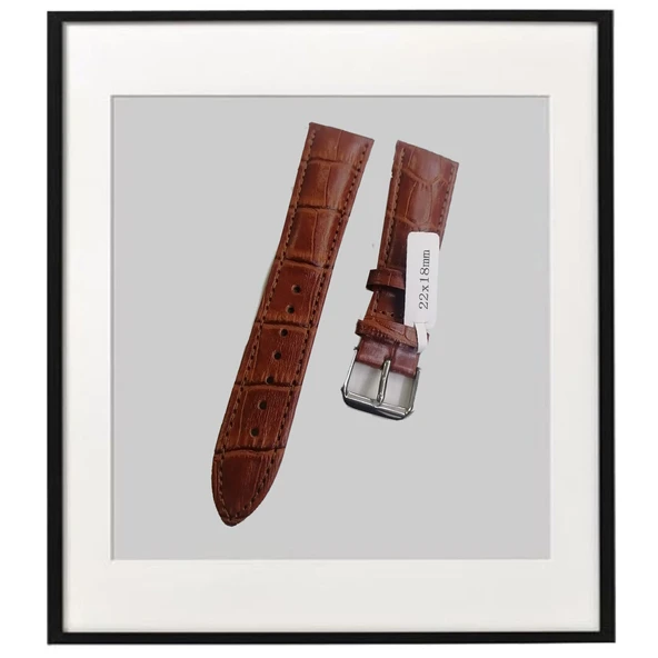 22x18MM AÇIK KAHVE DERİ KORDON ürün görseli 1