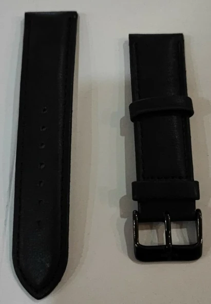 WICKERS 22 MM SİYAH DERİ KORDON
