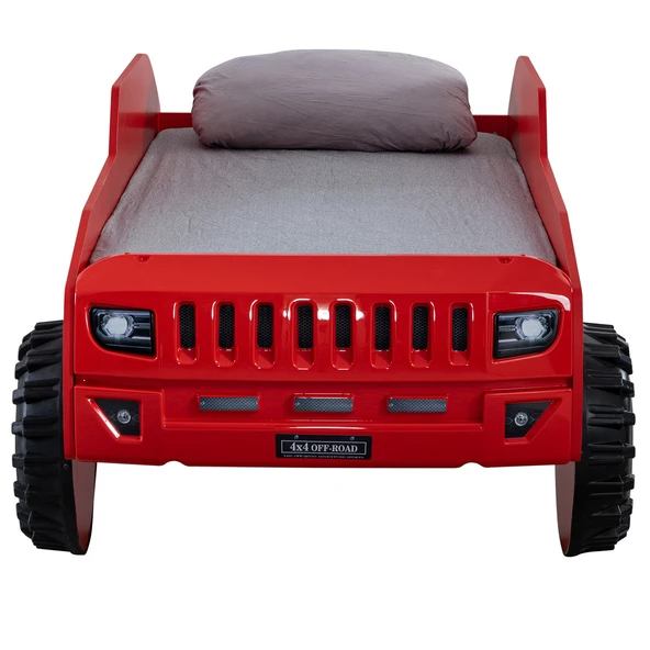 Arabalı Yatak, Jeep Arabalı Yatak - Kırmızı - 3
