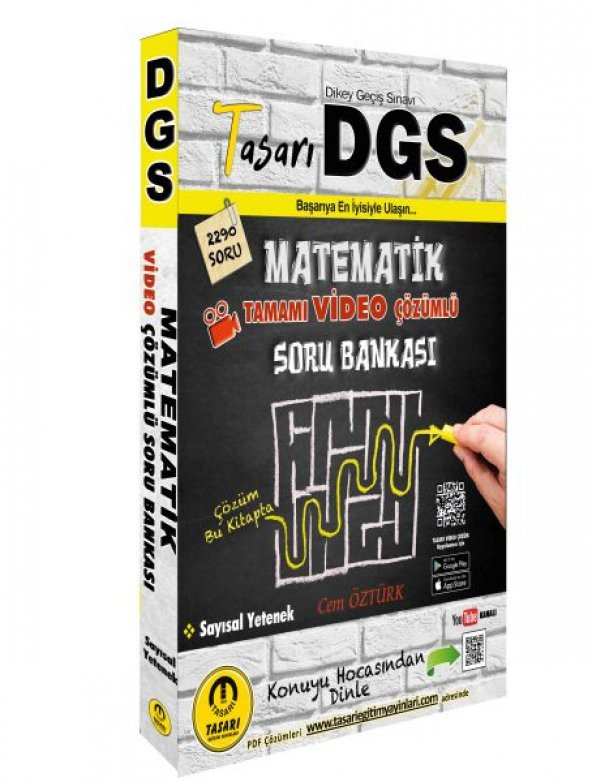 Tasarı 2022 DGS Matematik Video Çözümlü Soru Bankası