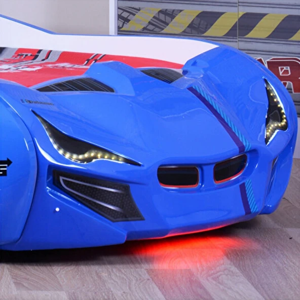 Arabalı Yatak, Mercedes Rüzgarlıklı Arabalı Yatak - Siyah 1 Adet Comfort Yatak - 4