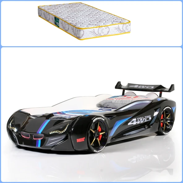 Arabalı Yatak, Mercedes Rüzgarlıklı Arabalı Yatak + 1 Adet Comfort Yatak ürün görseli