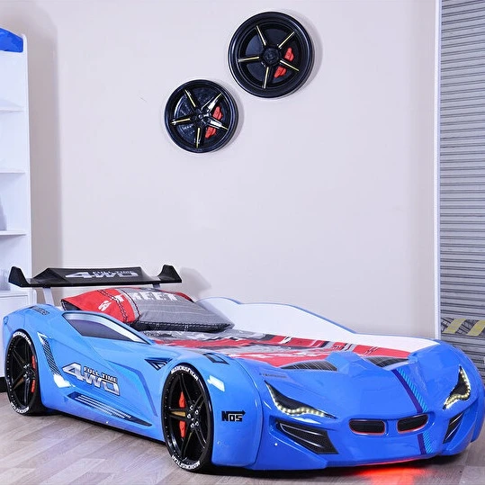 Arabalı Yatak, Mercedes Rüzgarlıklı Arabalı Yatak - Mavi