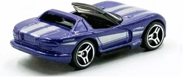 Hot Wheels - Dodge Viper Rt/10 - Hw Roadsters 7/10 - Hkk11 - Short Card - Mor - Mattel 2023 - Resim 2