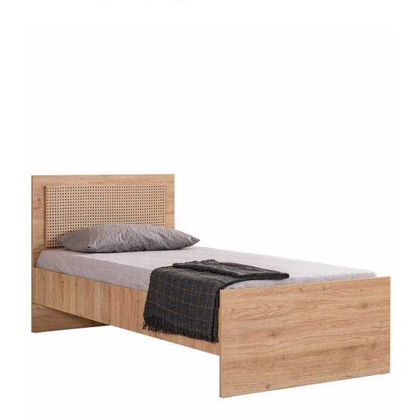 Rustik Genç Odası - 3 Kapılı Dolap, Karyola, Komodin, Çalışma Masası - 5