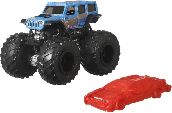 Hot Wheels Monster Trucks 1:64 Arabalar, Büyük Tekerlekli, Fyj44 ürün görseli 1