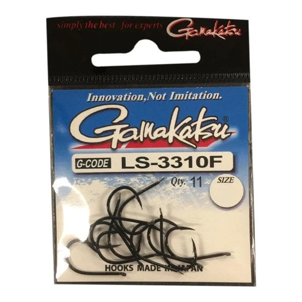 Gamakatsu LS-3310F NO:6 Siyah Olta İğnesi 11Adet