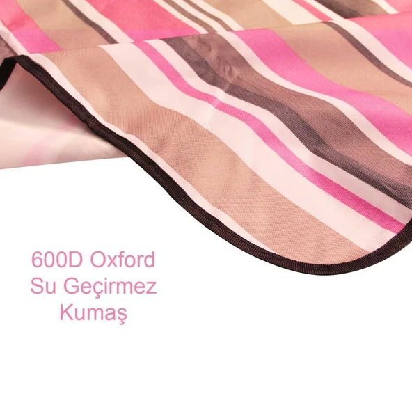 Piknik Kamp Örtüsü - Su Geçirmez - Madfox Skyloft - Red Stripe - 546255 - Resim 5