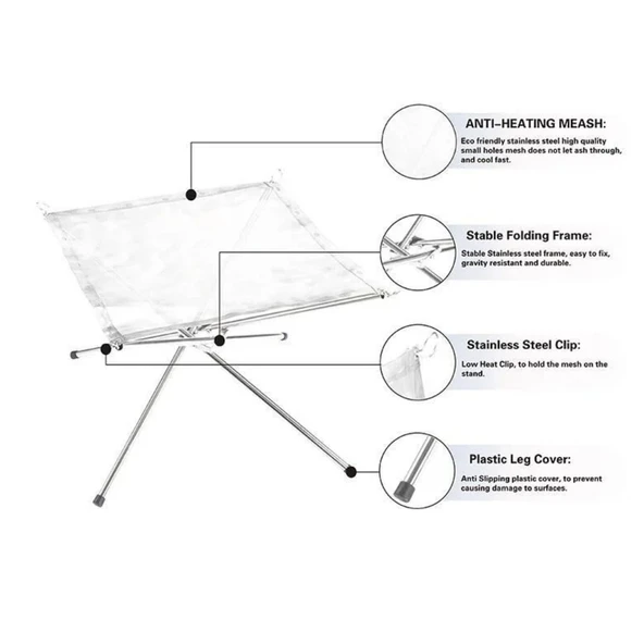 Katlanabilir Ateş Sehpası -Brülör - Madfox Fire Rack - 546250 - 2