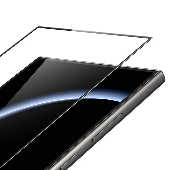 Logis Samsung Galaxy S25 Ultra  Antistatik 5D Tam Kaplayan Ekran Koruyucu Cam - 3